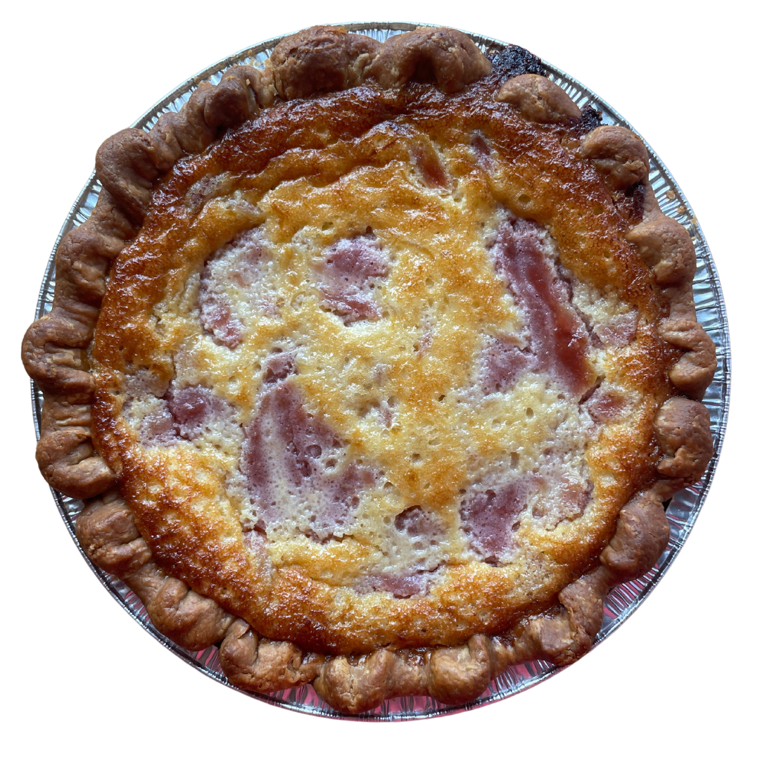 Lemon Rhubarb Chess Pie