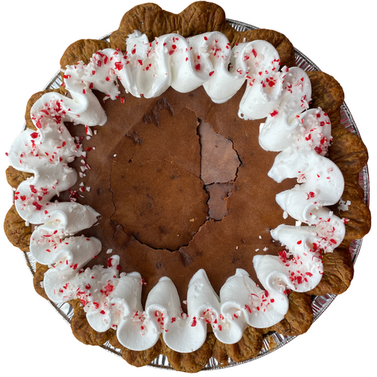 Peppermint Mocha Chess Pie