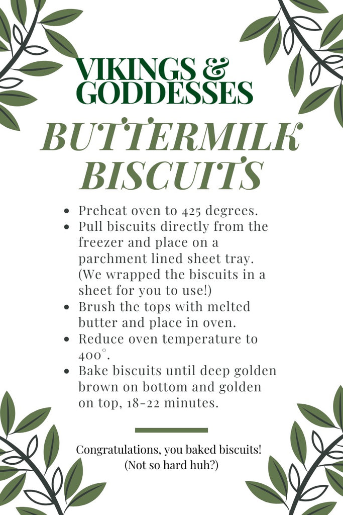 Buttermilk Biscuits (frozen - pack of 4)